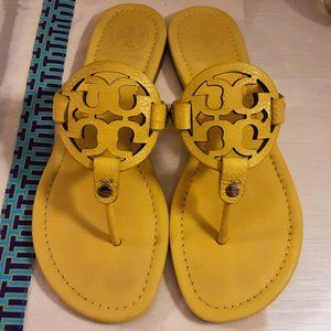 ●RARE● Lemon Yellow  Miller Sandals by Tory Burch